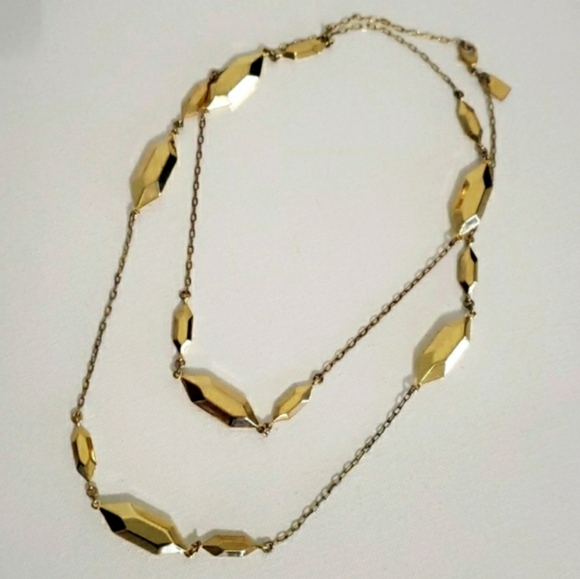 LAUREN by Ralph Lauren Station Gold Tone Necklace - Picture 2 of 6